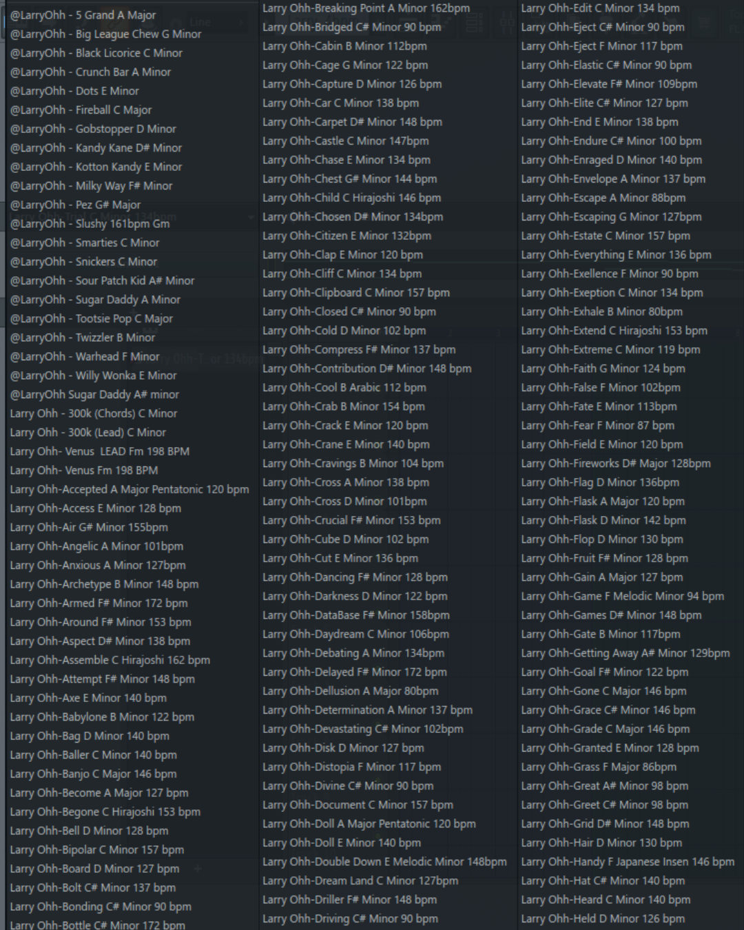 250 Melody + HiHat MIDI (royalty free)