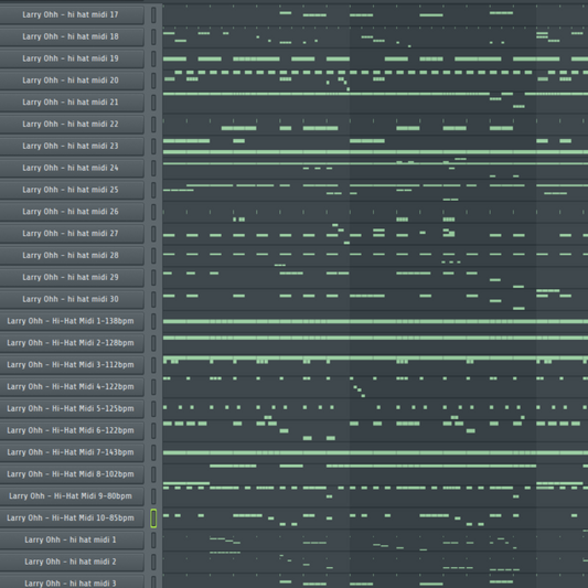 40 Royalty Free Hi Hat MIDI