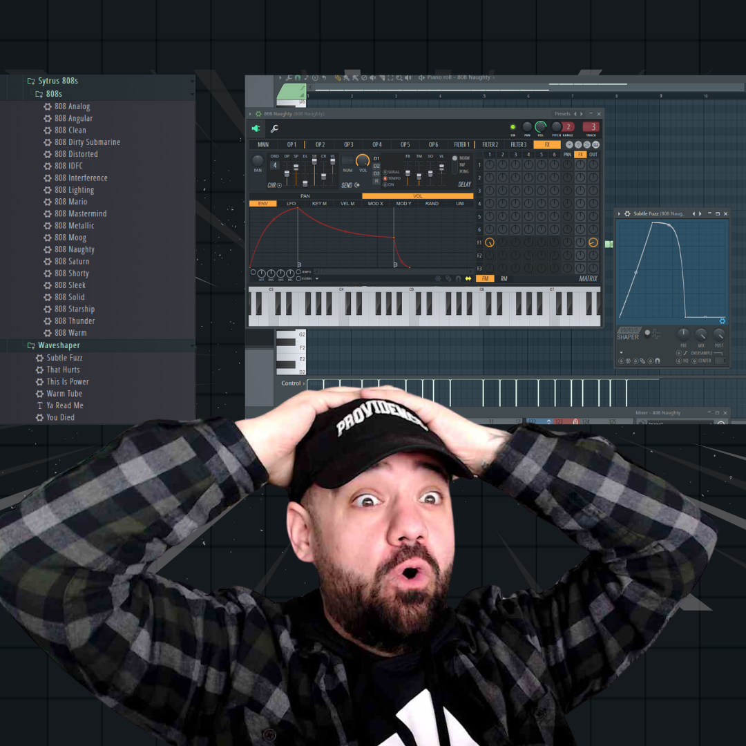 20 Sytrus + 5 Waveshaper 808 Presets for FL Studio