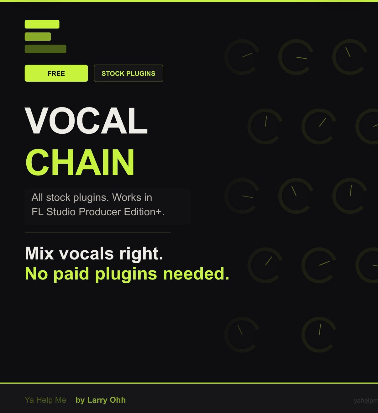 Vocal Chain for FL Studio (stock plugins)