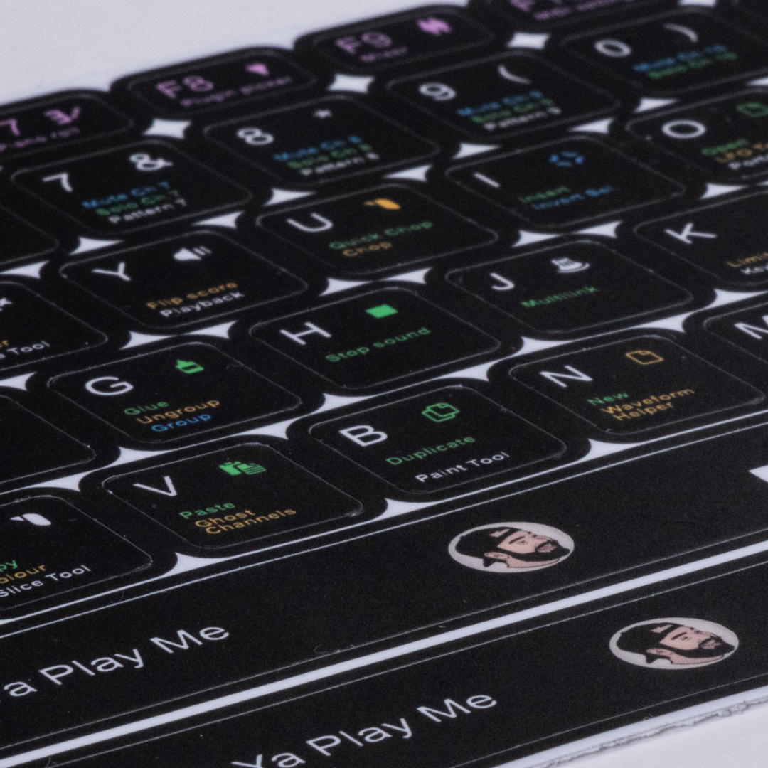 Keyboard Shortcut Stickers for FL Studio, Ableton Logic Pro, and Pro Tools
