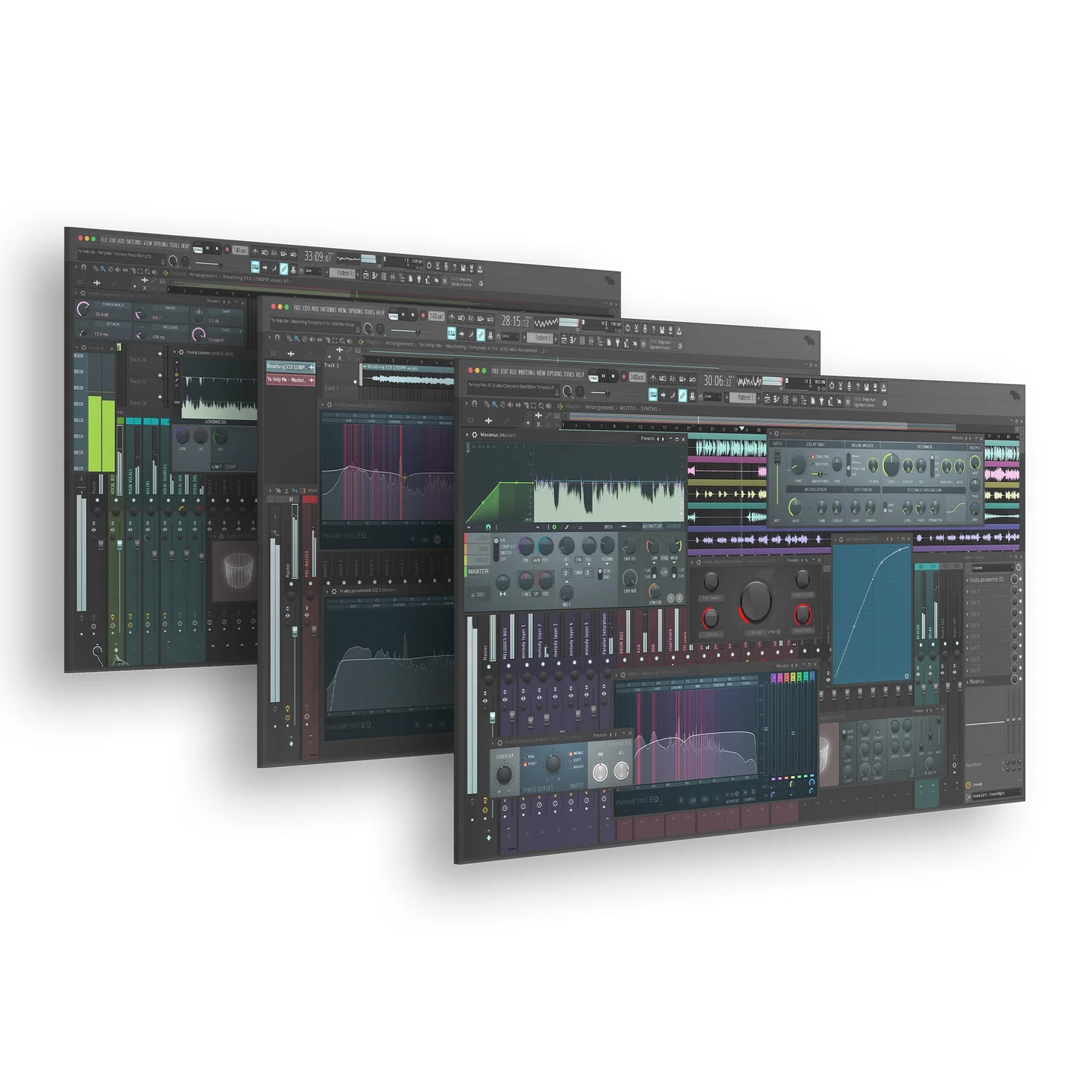 18 FL Studio Mixing / Vocal / Mastering Templates